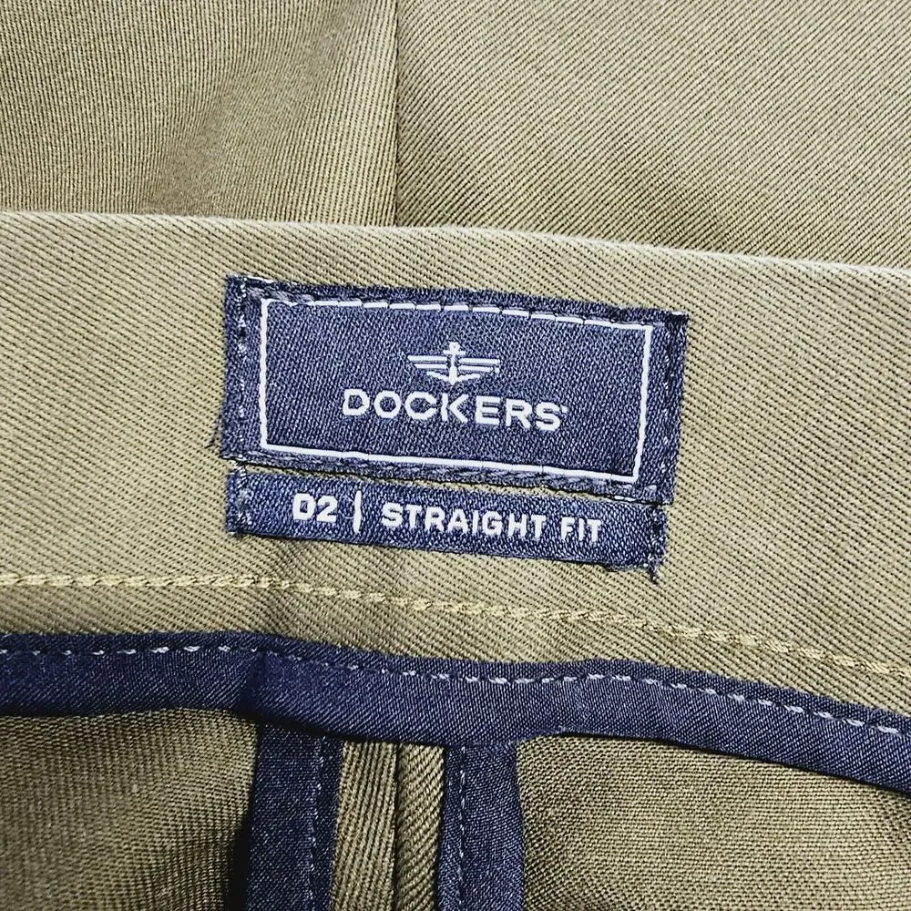 Dockers D2 Straight Fit‎ Pants Men's 36x30 Classic Workday Khaki Smart 360 Flex